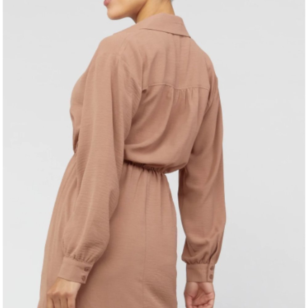 NWT Collared Shirt Mini Dress - Picture 2 of 6